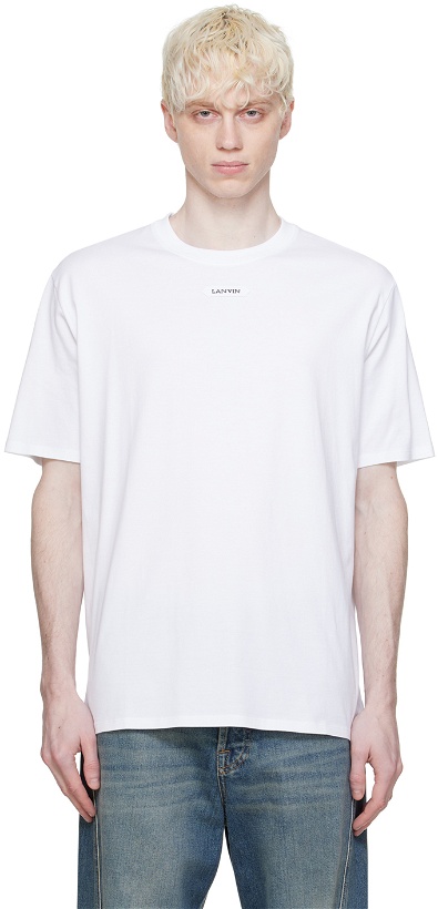 Photo: Lanvin White Patch T-Shirt