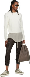 Rick Owens Off-White Tower Round Neck Sweater