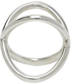 Le Gramme Silver Polished 'Le 15 Grammes' Interlacing Ring