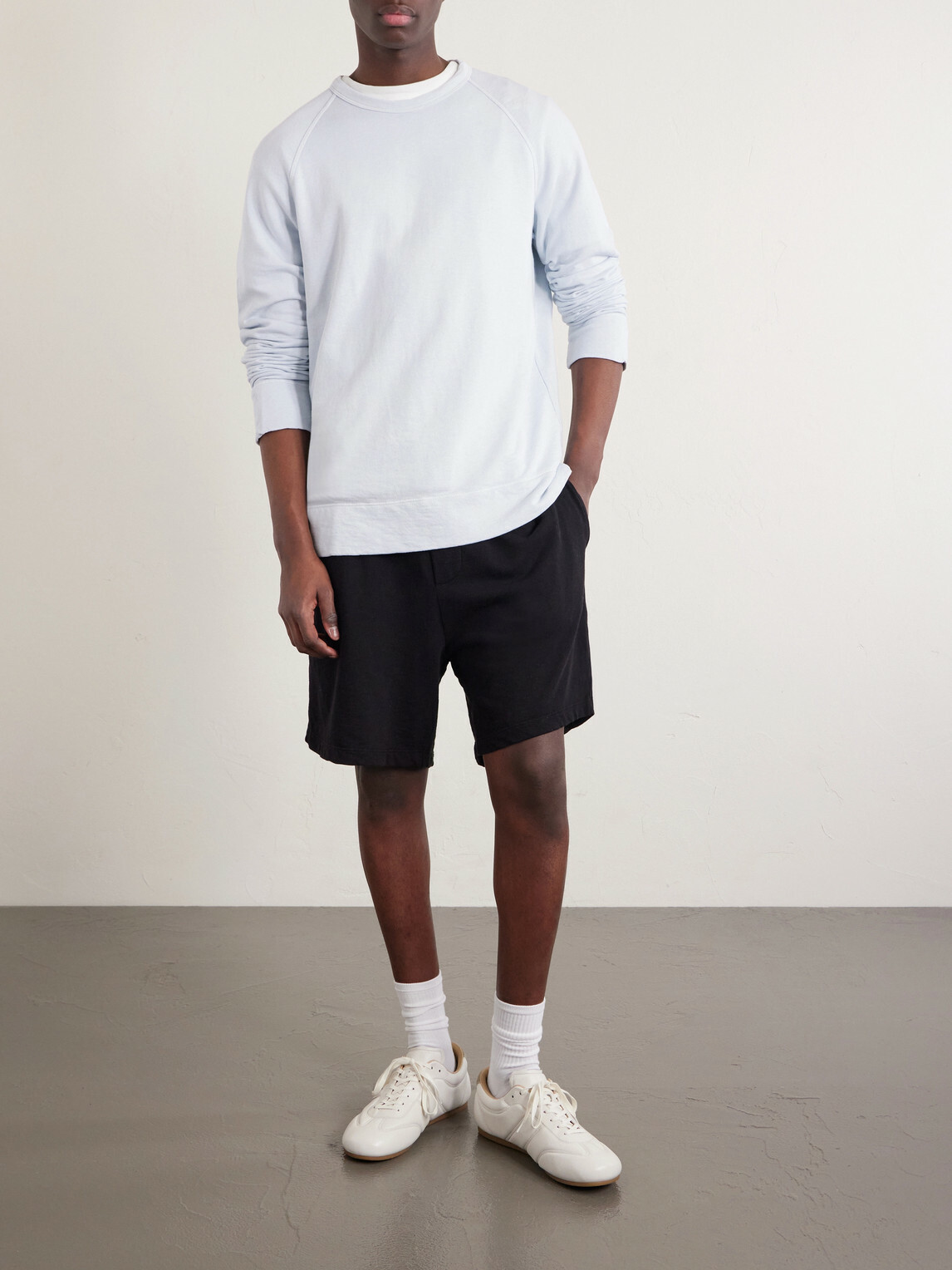 James Perse - Supima Cotton-Jersey Sweatshirt - Blue