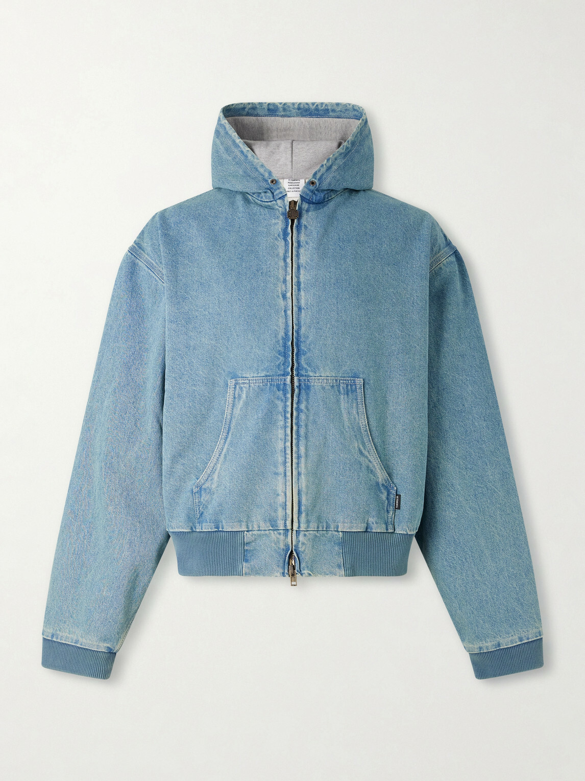 VETEMENTS - Hooded Denim Jacket - Blue