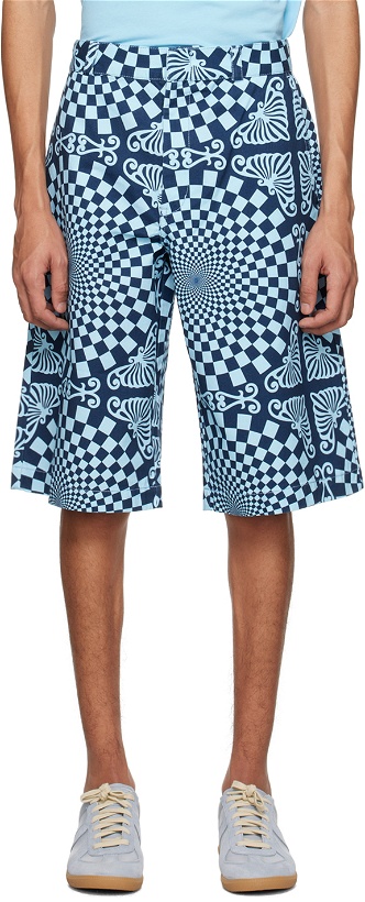 Photo: BLUEMARBLE Blue Folk Checkerboard Shorts