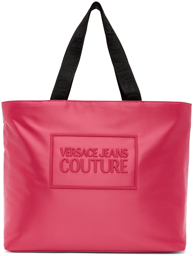 Photo: Versace Jeans Couture Pink Gummy Logo Tote