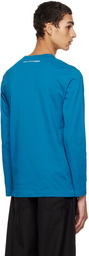 Comme des Garçons Shirt Blue Crewneck Long Sleeve T-Shirt