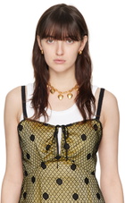 Mondo Mondo Gold Heart Burn Choker