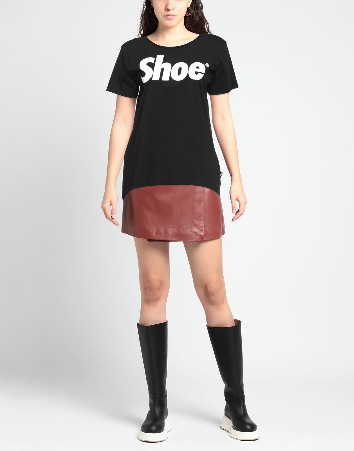 Shoe Womens T-shirt in Black