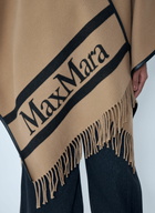 Max Mara Logo Motif Poncho