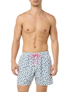 MC2 Saint Barth Man Lightweight Fabric Swim-shorts Lighting Micro Fantasy With Starfishes Print
