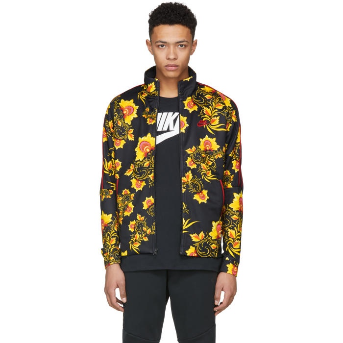 Photo: Nike Black and Yellow Floral N98 Jacket 