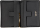 TOM FORD Black Croc Classic Card Holder