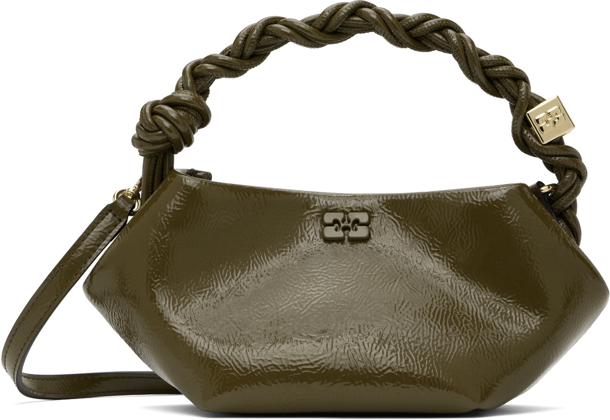 GANNI Khaki Mini GANNI Bou Bag GANNI