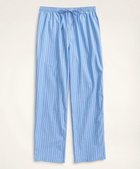 Brooks Brothers Men's Framed Stripe Lounge Pants | Light Blue