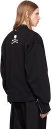 MASTERMIND WORLD Black Jersey Bomber Jacket