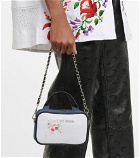 Marine Serre - Mini Madame embroidered denim shoulder bag
