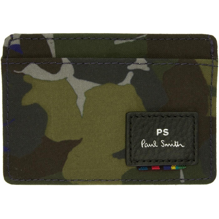 Photo: PS by Paul Smith Multicolor Camo Card Holder 