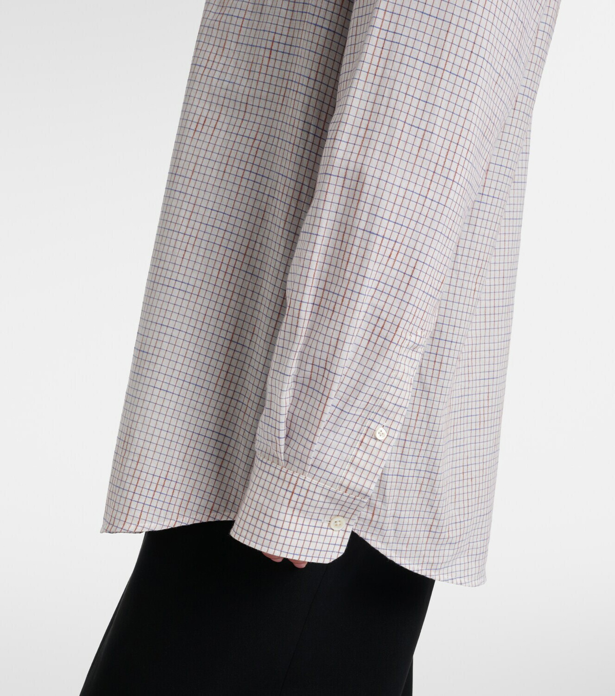 The Row Dalan checked cotton shirt
