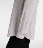 The Row Dalan checked cotton shirt