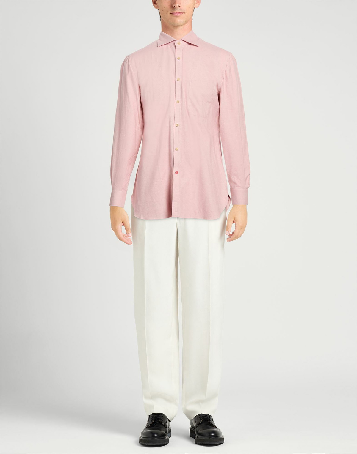 Isaia Mens Shirt Light in Pink