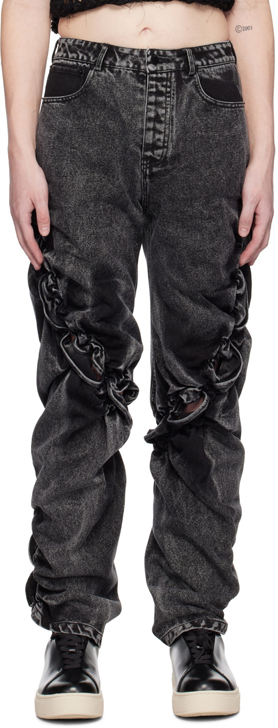 PONDER.ER Black Swirl Jeans