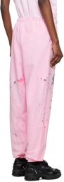 WESTFALL Pink Smudged Lounge Pants