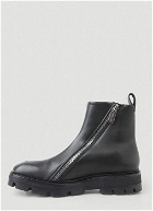 Zip Ankle Boots in Black