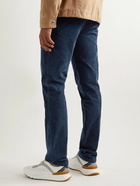 Kiton - Cotton and Wool-Blend Corduroy Trousers - Blue