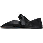 HEREU Black Llasada Supple Shiny Ballerina Flats