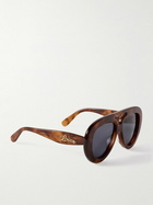 LOEWE - Curvy Aviator-Style Tortoiseshell Acetate Sunglasses