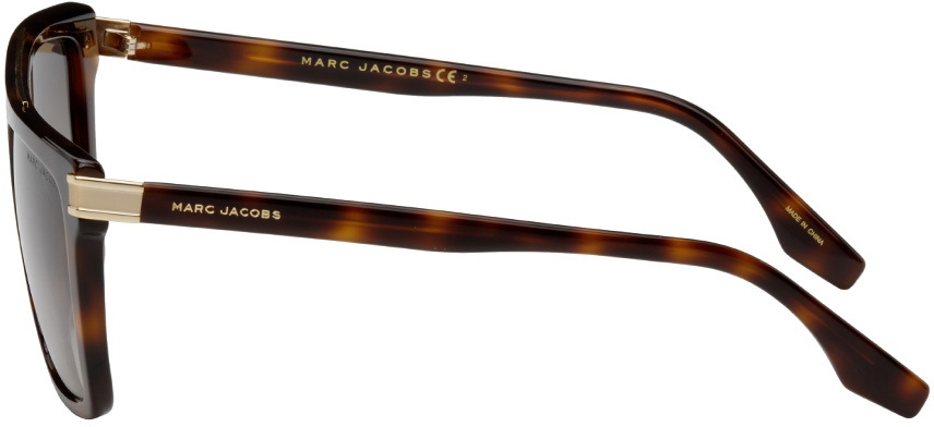Marc Jacob’s Havana Tortoiseshell Square Shield Sunglasses 568/S Marc Jacobs Tortoiseshell Marc 568/S Sunglasses Marc Jacobs main image 2