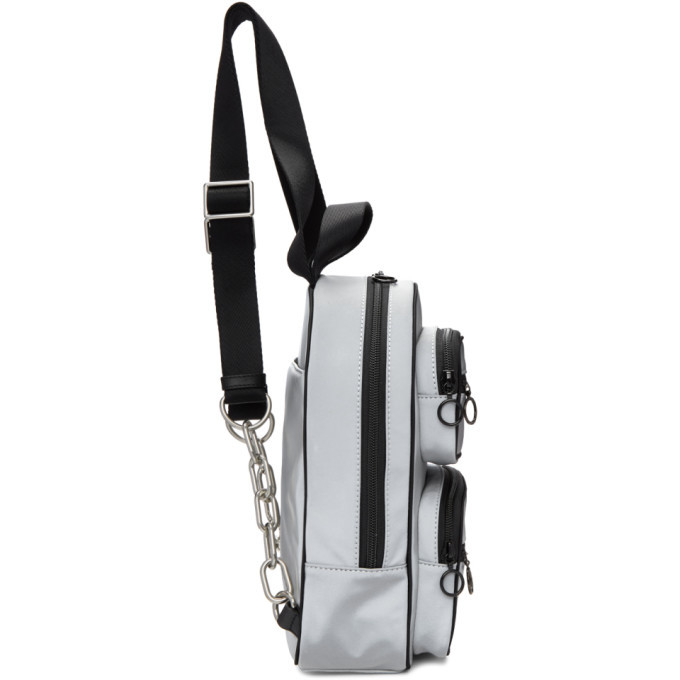 Alexander Wang Reflective backpack Alexander Wang Silver Medium Reflective Attica Backpack  main image 2