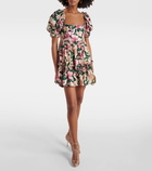 Agua by Agua Bendita Alaria Rocio ruffled floral minidress