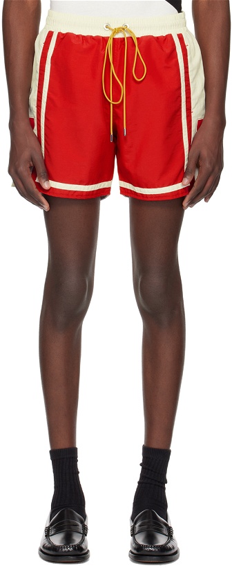 Photo: Rhude Red & Off-White Moonlight Shorts