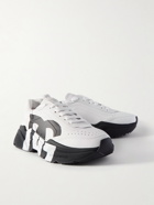 Dolce & Gabbana - Logo-Print Leather Sneakers - White