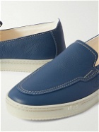Berluti - Eden Scritto Full-Grain Leather Loafers - Blue