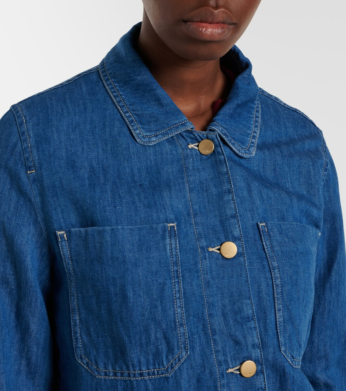 'S Max Mara Galante cotton and linen denim jacket