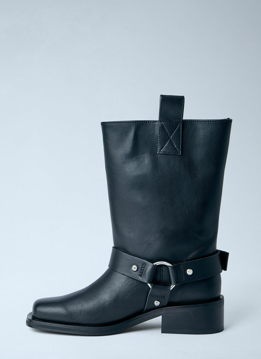 GANNI Mid Shaft Biker Boots