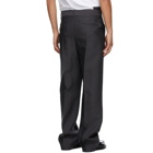 We11done Grey Wool Basic Trousers