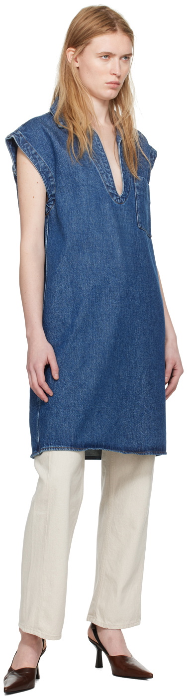 BITE Blue Patch Pocket Denim Blouse
