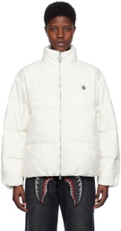 BAPE Off-White Solid Camo Down Jacket