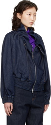 Dries Van Noten Blue Cocoon Denim Jacket