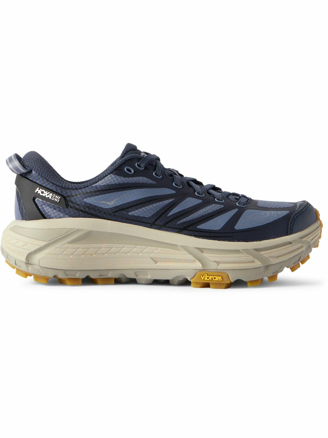 Hoka - Mafate Speed 2 Rubber and Mesh Running Sneakers - Blue