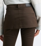 Acne Studios Layered cotton capri pants