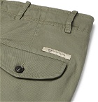 MAN 1924 - Cotton-Twill Bermuda Shorts - Men - Green