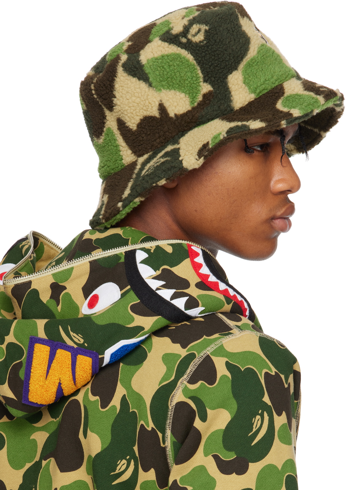 早者勝ち‼️A BATHING APE CAMO PILE BUCKET HAT A BATHING APE ABC CAMO PILE JACQUARD BUCKET HAT