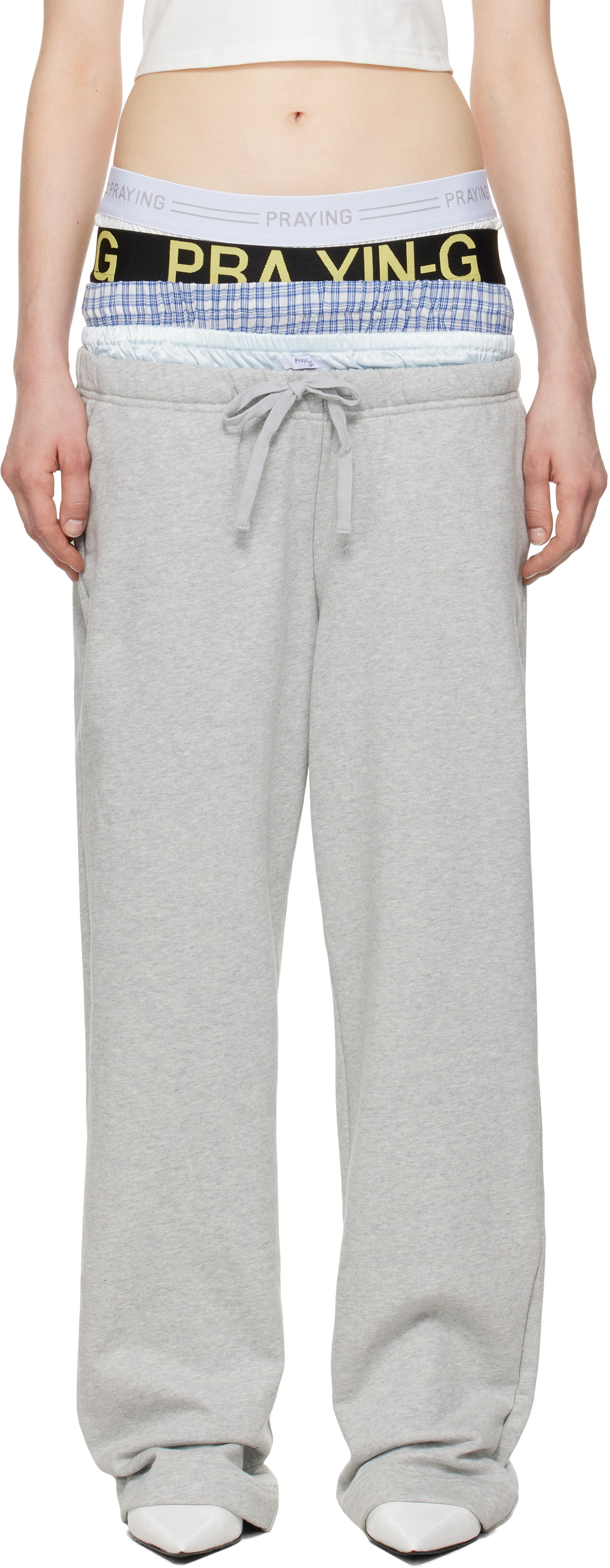 完売アイテム:Praying underwear sweats plaid Praying Multicolor Plaid Underwear Sweatpants Praying