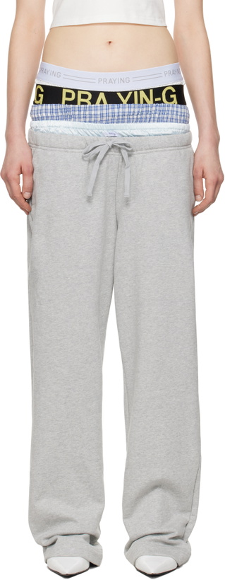 Photo: Praying Gray Underwear Sweatpants