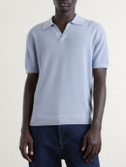 Frescobol Carioca - Rino Knitted Cotton Polo Shirt - Blue