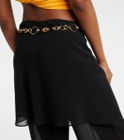 Christopher Esber Belted silk wide-leg pants