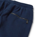 DEREK ROSE - Devon Slim-Fit Tapered Brushed Loopback Cotton-Jersey Sweatpants - Blue