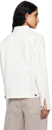 Carter Young SSENSE Exclusive White Arch Denim Jacket